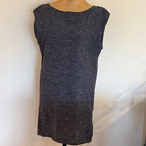 OZMA of CA M Striped black and White shirt dress linen great pre owned condition